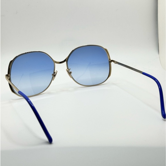 Cutler and Gross - sunglasses 60-17-140, gold / blue frames gradient blue lens - Picture 4 of 13